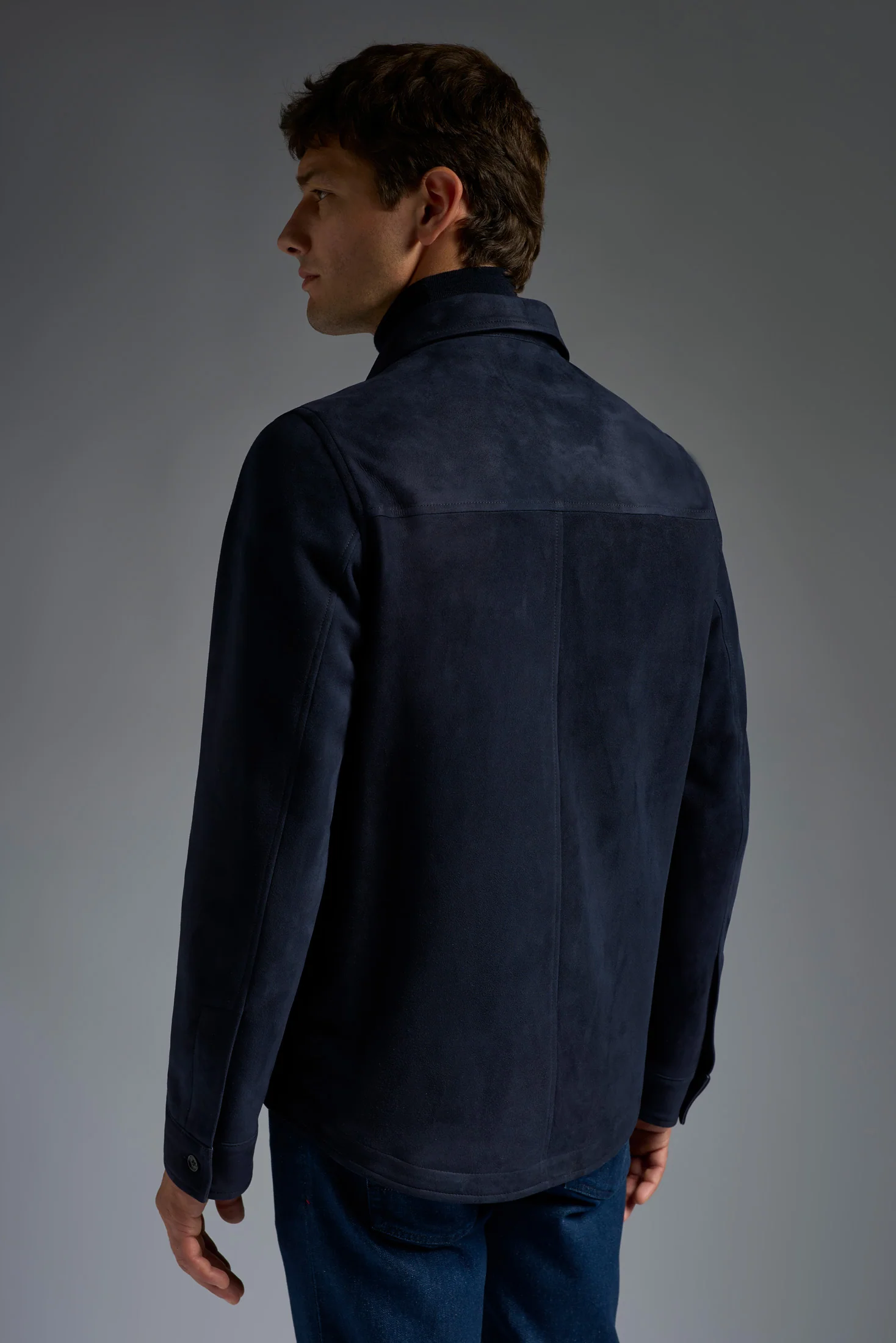 Overshirt PLW61 AQUA SUEDE DOUBLE - Image 8
