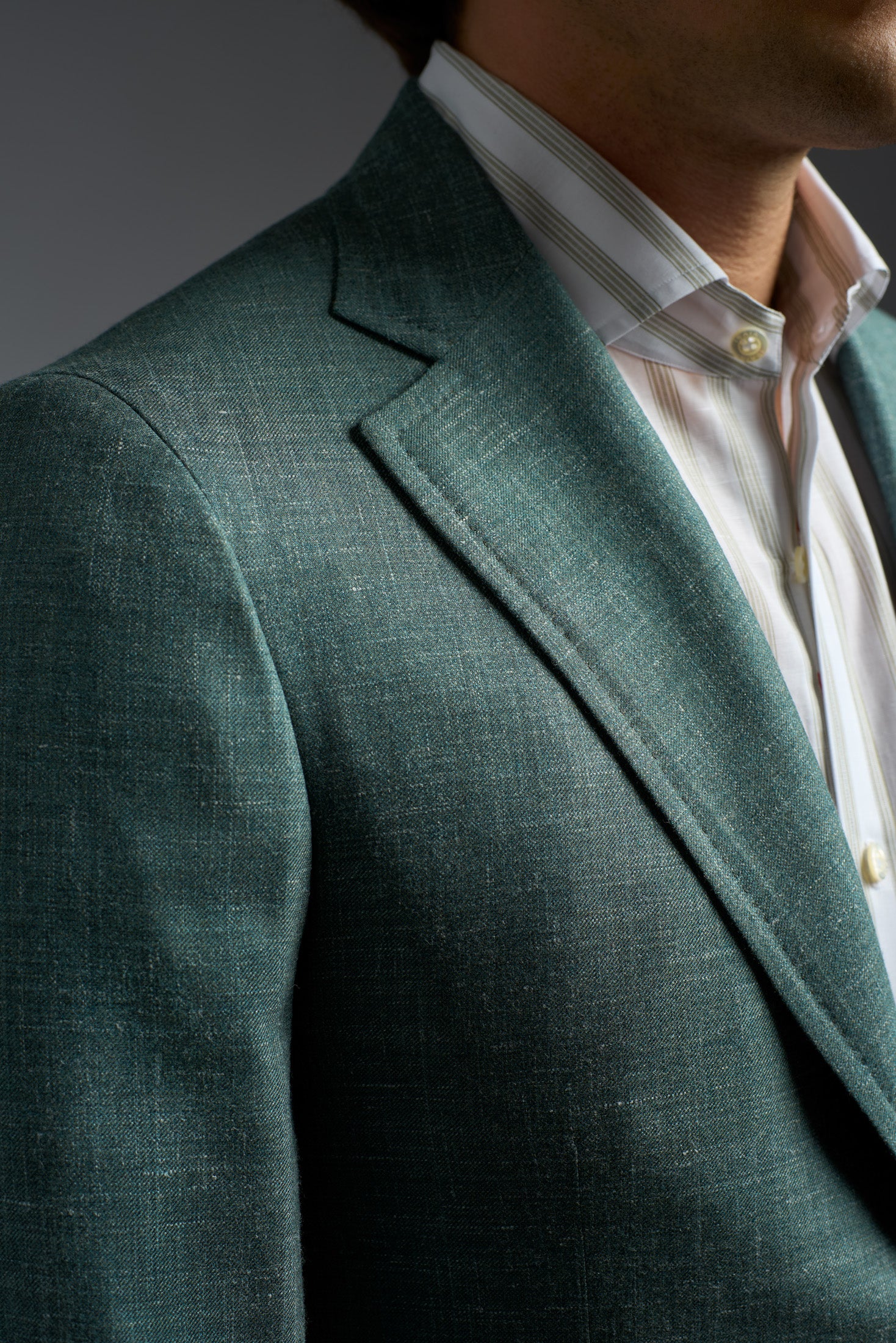 Wool Cashmere Silk and Linen Capri Blazer - Image 3