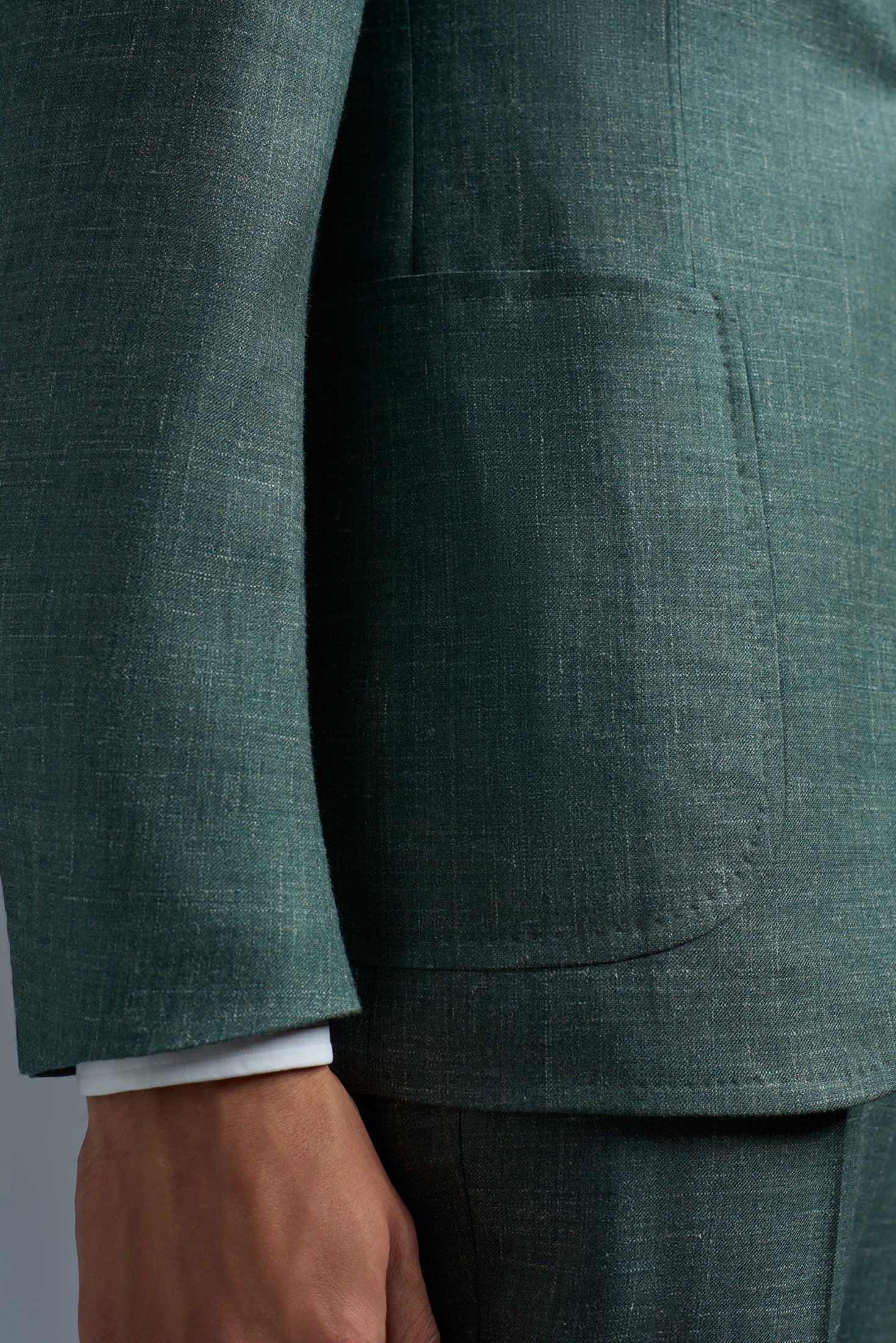 Wool Cashmere Silk and Linen Capri Blazer - Image 4