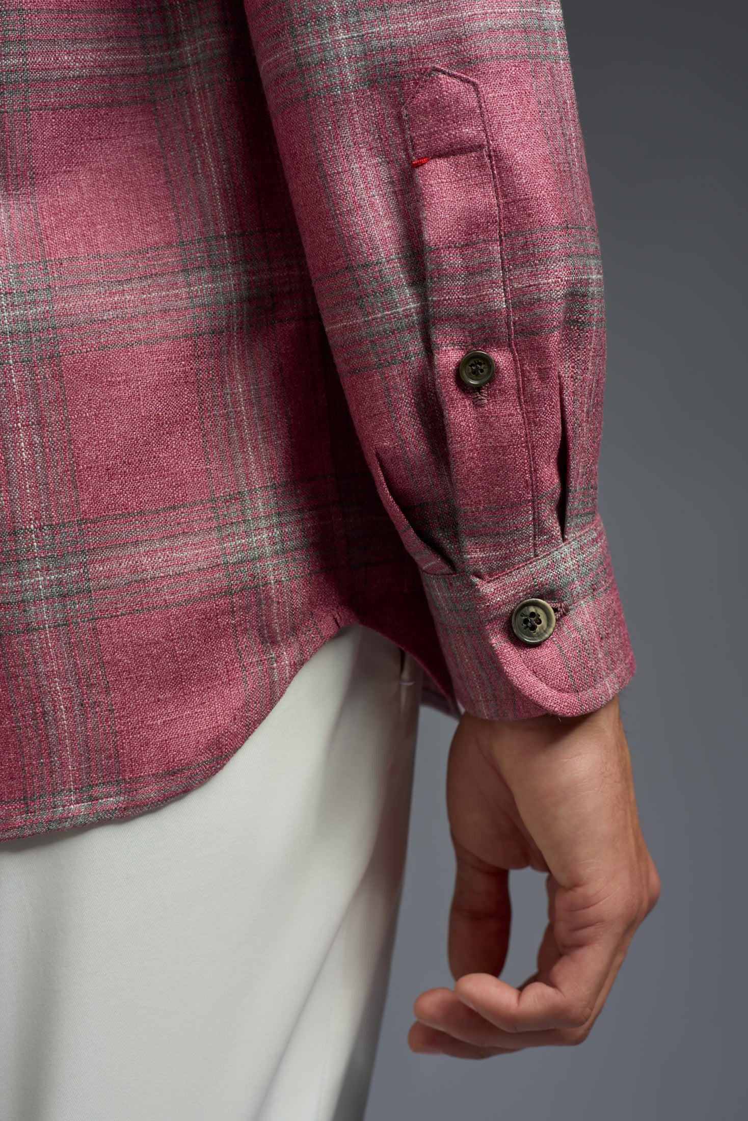 Silk and Cashmere Four Pockets Overshirt - Image 4