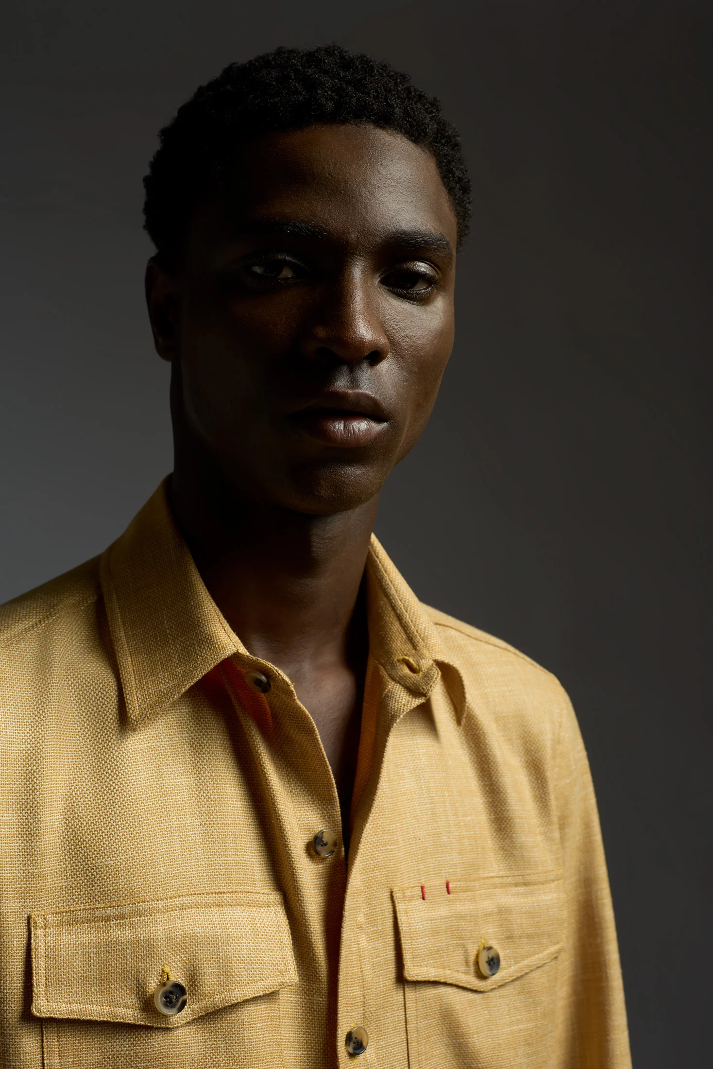 Wool Silk and Linen Four Pockets Overshirt - Image 13
