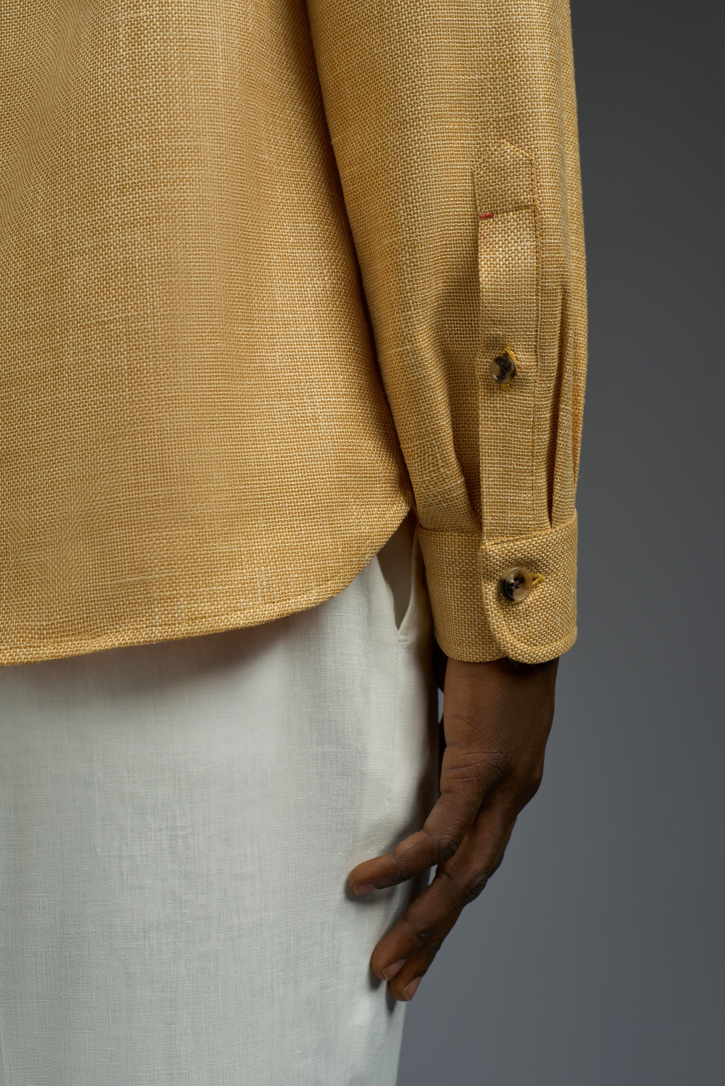 Wool Silk and Linen Four Pockets Overshirt - Image 14