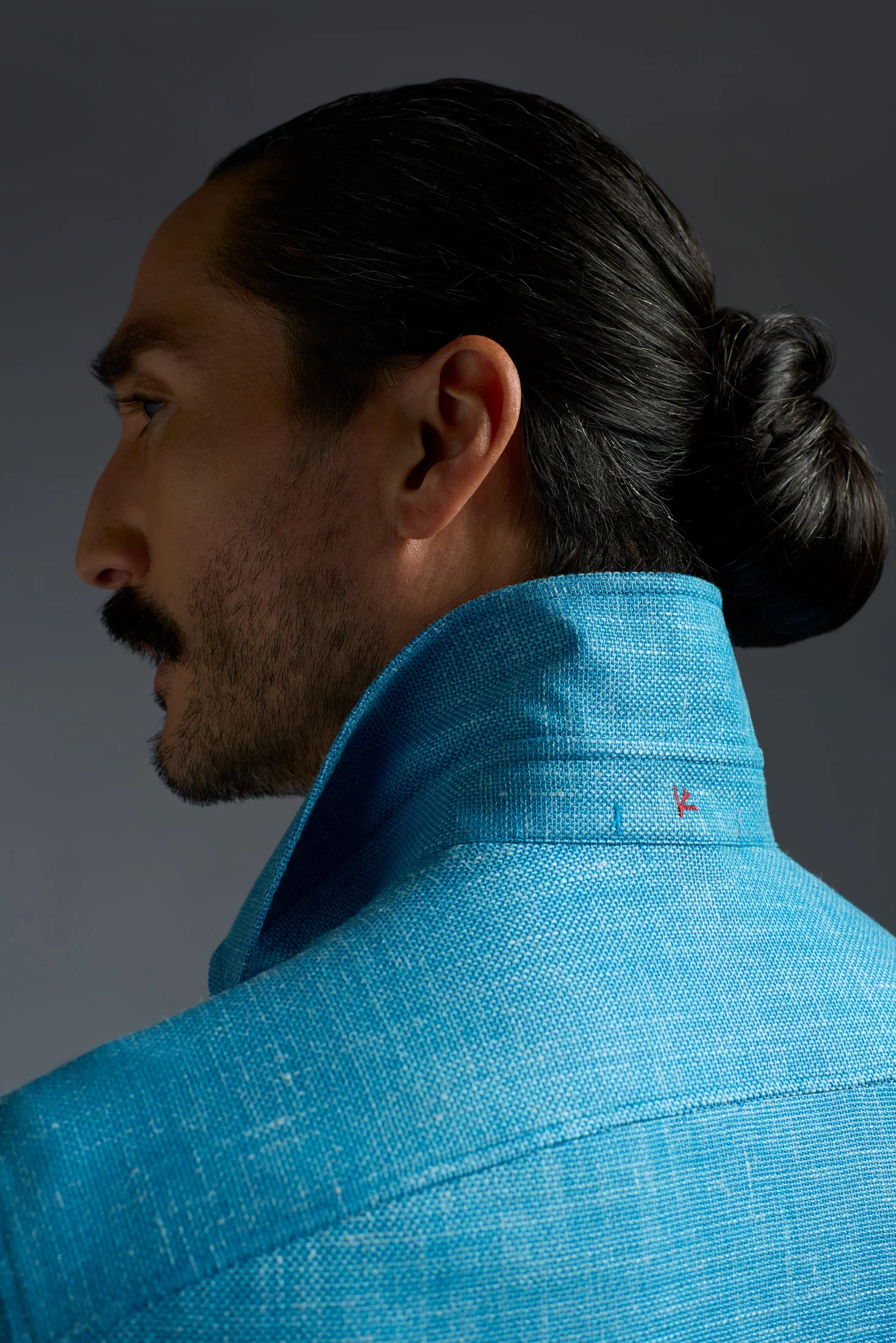 Wool Silk and Linen Four Pockets Overshirt - Image 9