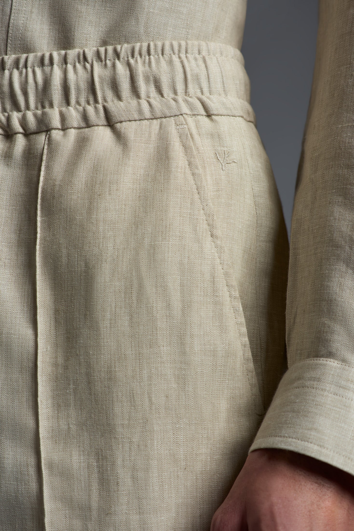 Linen Drawstring Pants - Image 11