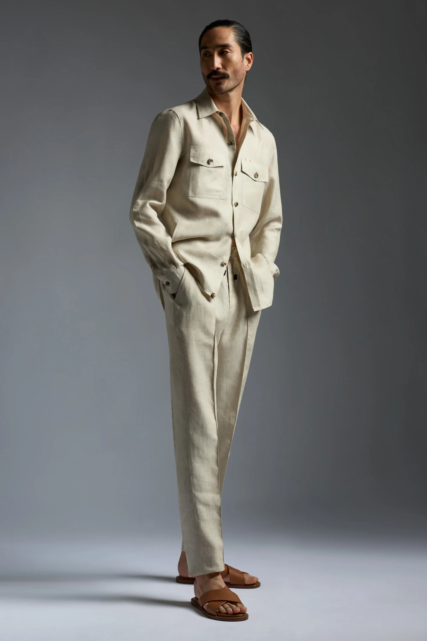 Linen Drawstring Pants - Image 9